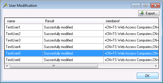 Active Directory Bulk Modify